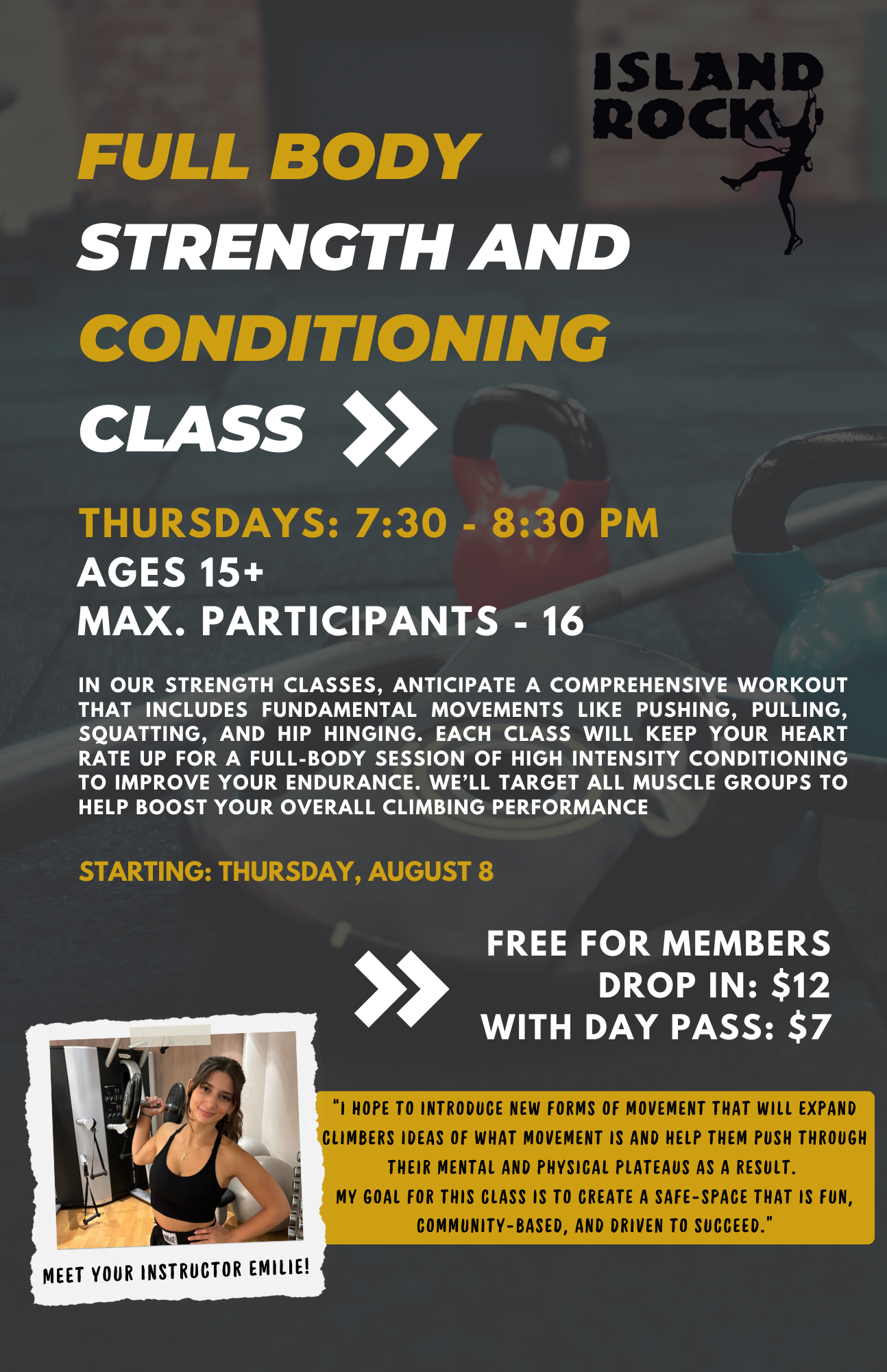 Strength & Conditioning Class -2024 - 11 x 18 Poster