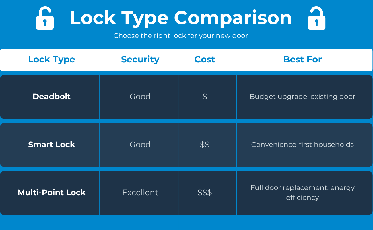 Lock Type Comparison Chart