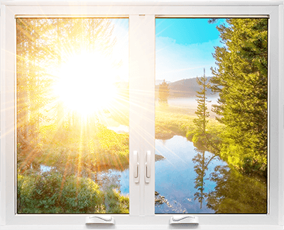 A RevoCell® Window with sunlight shining through.