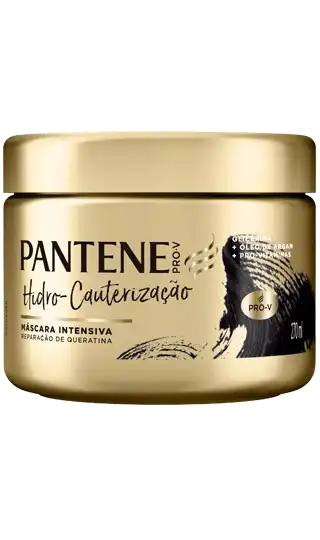 Máscara intensiva Pantene hidro-cauterização, reparação de queratina para o cabelo