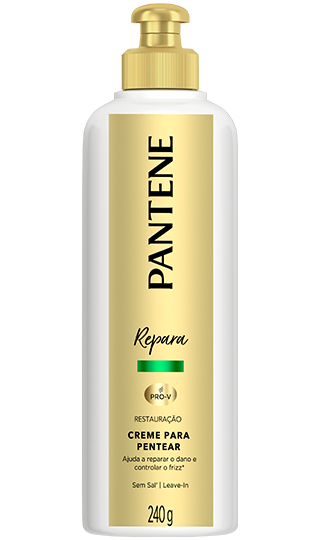 Creme para pentear Pantene, restaura e controla o frizz do cabelo