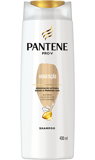Shampoo hidratação intensa Pantene com Pro-vitaminas, óleo de coco e glicerina
