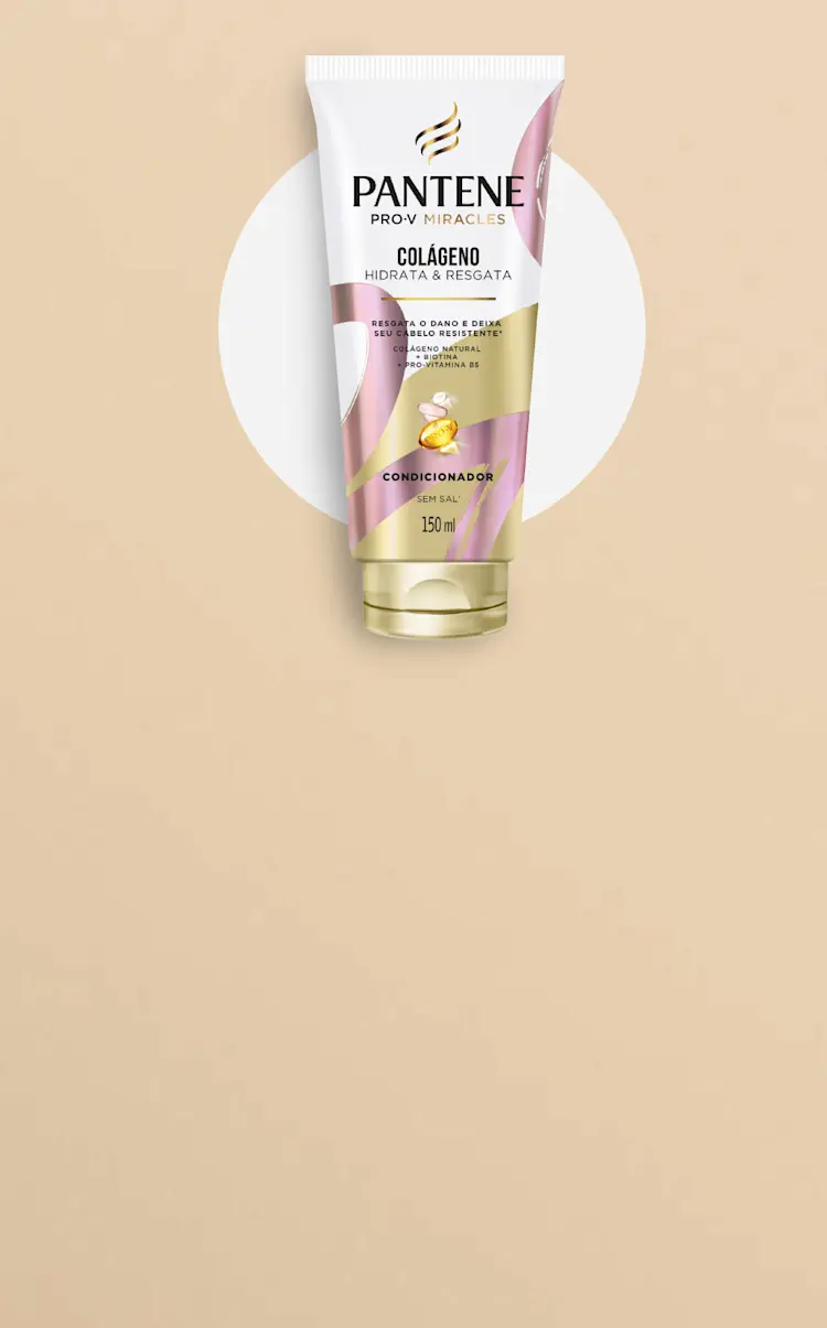 Condicionador para Cabelos Danificados da Coleção Hidrata e Resgata com Colágeno e Biotina da Pantene
