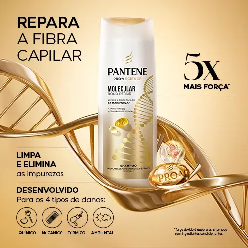 Imagem do produto: Shampoo Molecular Bond Repair da Pantene.