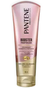 Booster Proteção Pré e Pós Coloração da coleção Pantene Colágeno Hidrata e Resgata cabelos danificados por química.
