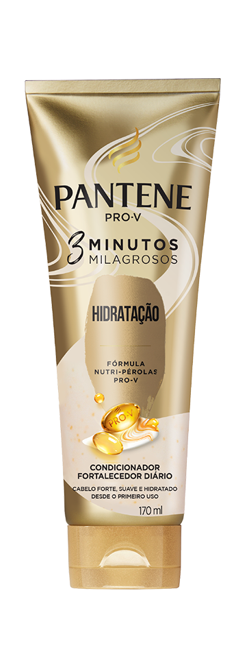 Frasco 3 minutos milagrosos hidratação condicionador com pérolas Pro-V para cabelo seco.