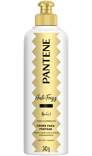 Creme para pentear Pantene Anti-frizz hidro-cauterização