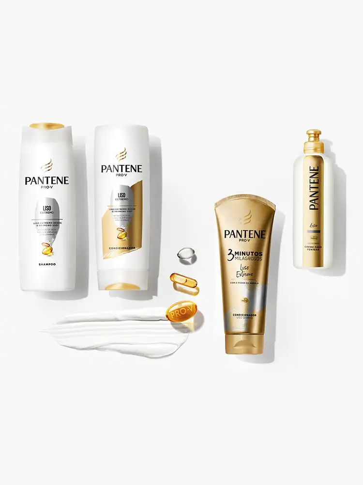 Coleção Pantene liso extremo, cabelos super lisos desde o primeiro uso