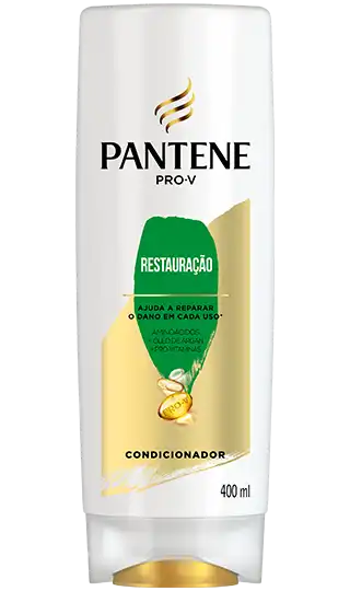 Condicionador Pantene restauração capilar com aminoácidos, óleo de argan e pro-vitaminas