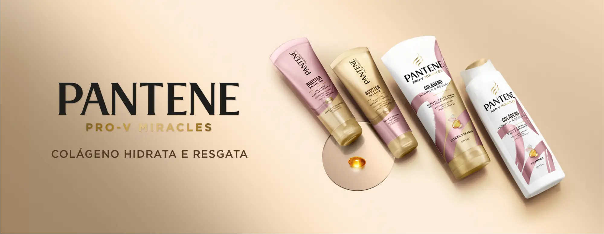 Pantene Pro-v Miracles Colágeno Hidrata e Resgata para cabelo quimicamente tratado