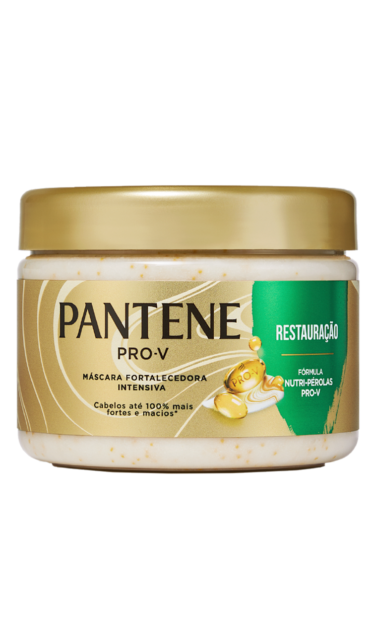 Frasco Pantene máscara capilar intensiva restauração com pérolas Pro – V.