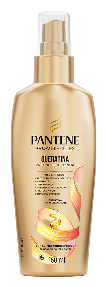 Frasco de protetor térmico multibenefícios