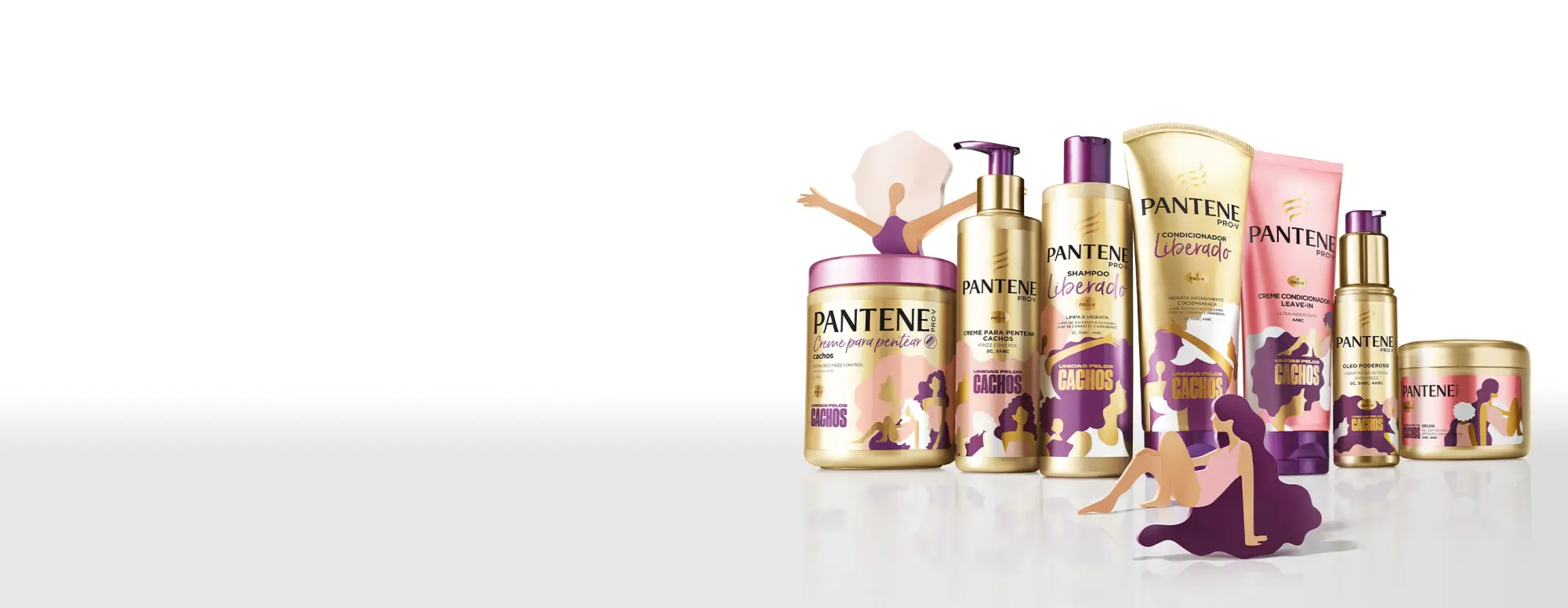 Coleção unidas pelos cachos da Pantene com produtos liberados para cabelos cacheados