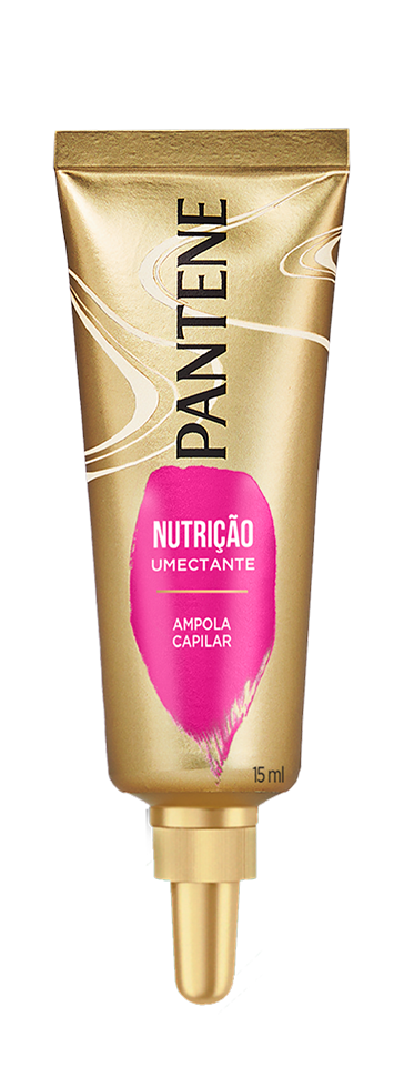 Ampola para Nutrição Capilar Pantene para cabelos com frizz. 