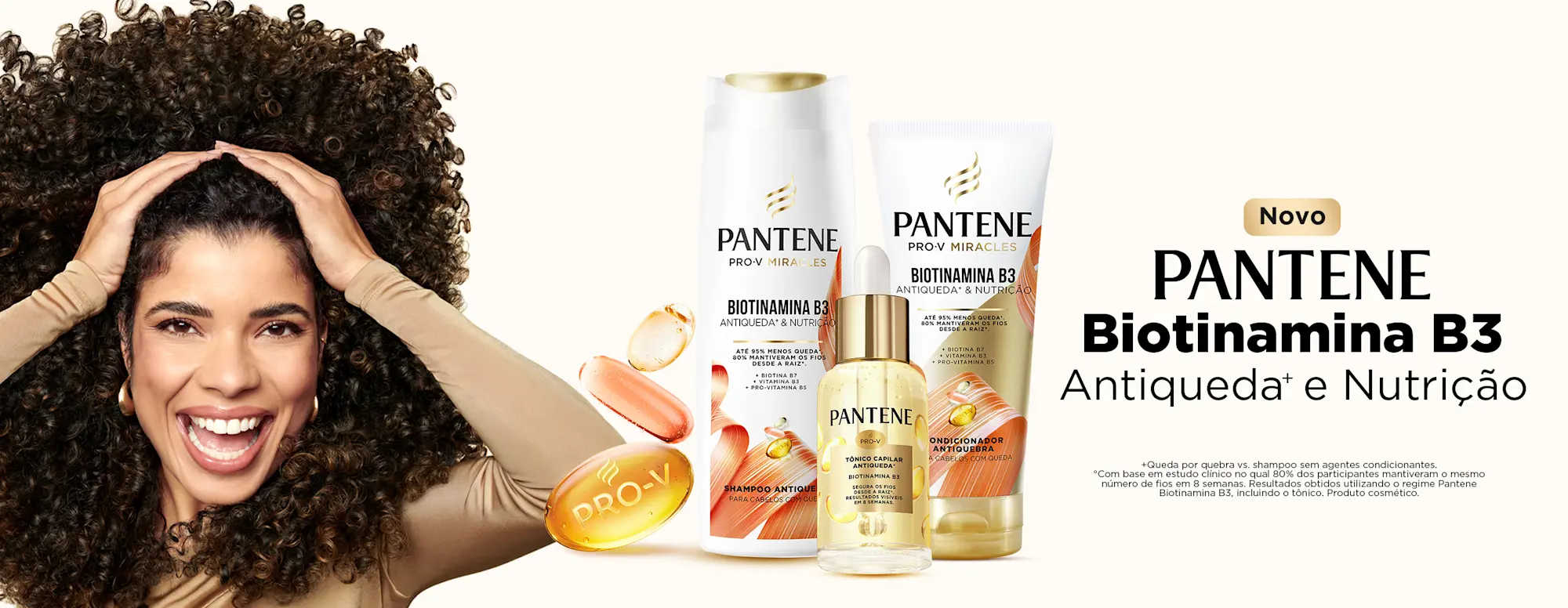 Imagen principal: Coleção Pantene Biotinamina B3 Antiqueda+