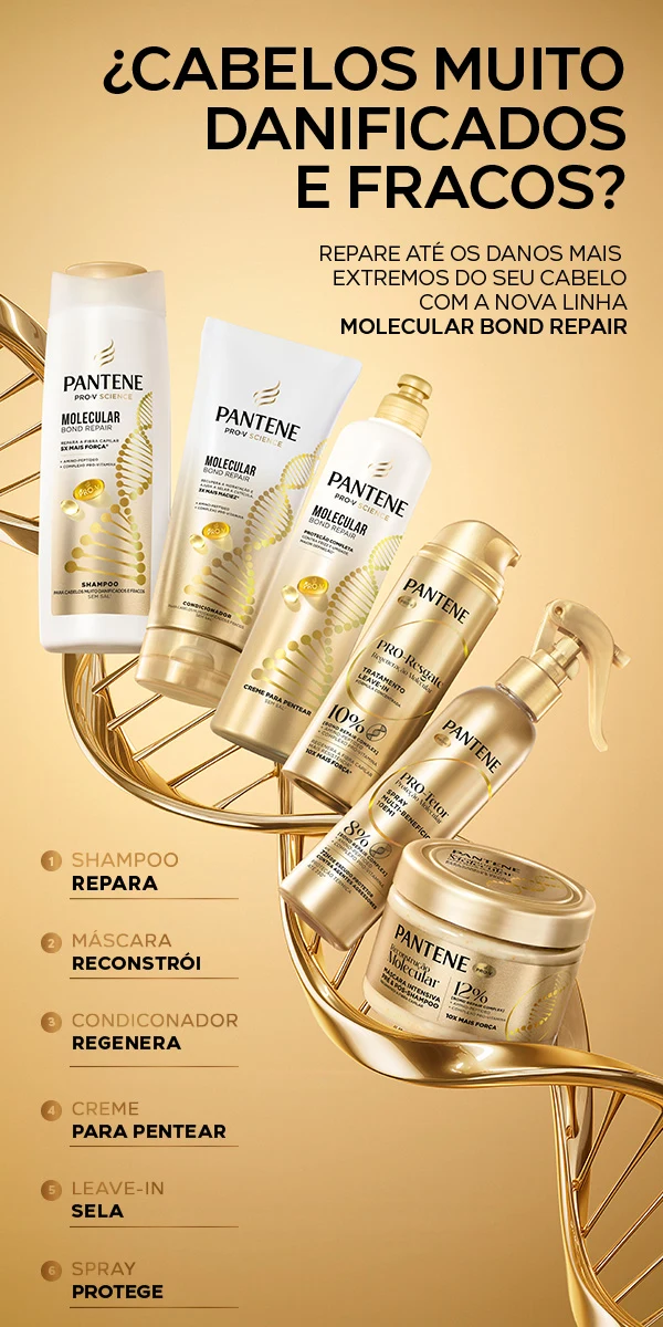 Escova cheia de fios de cabelo. São listadas causas comuns da queda capilar.