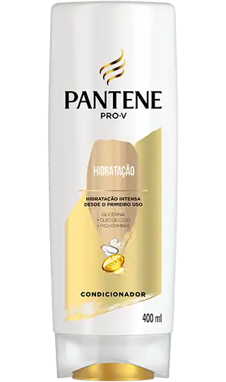 Condicionador hidratação intensa Pantene com Pro-vitaminas, óleo de coco e glicerina