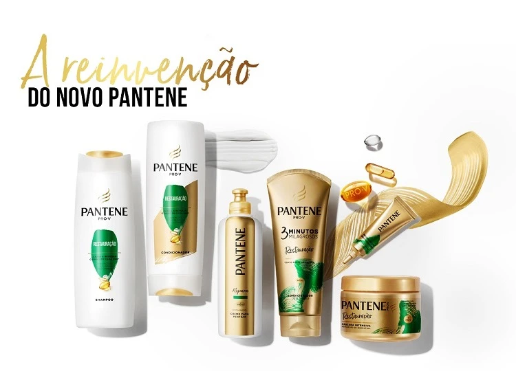Pantene pro v coleção completa de restauração dos cabelos