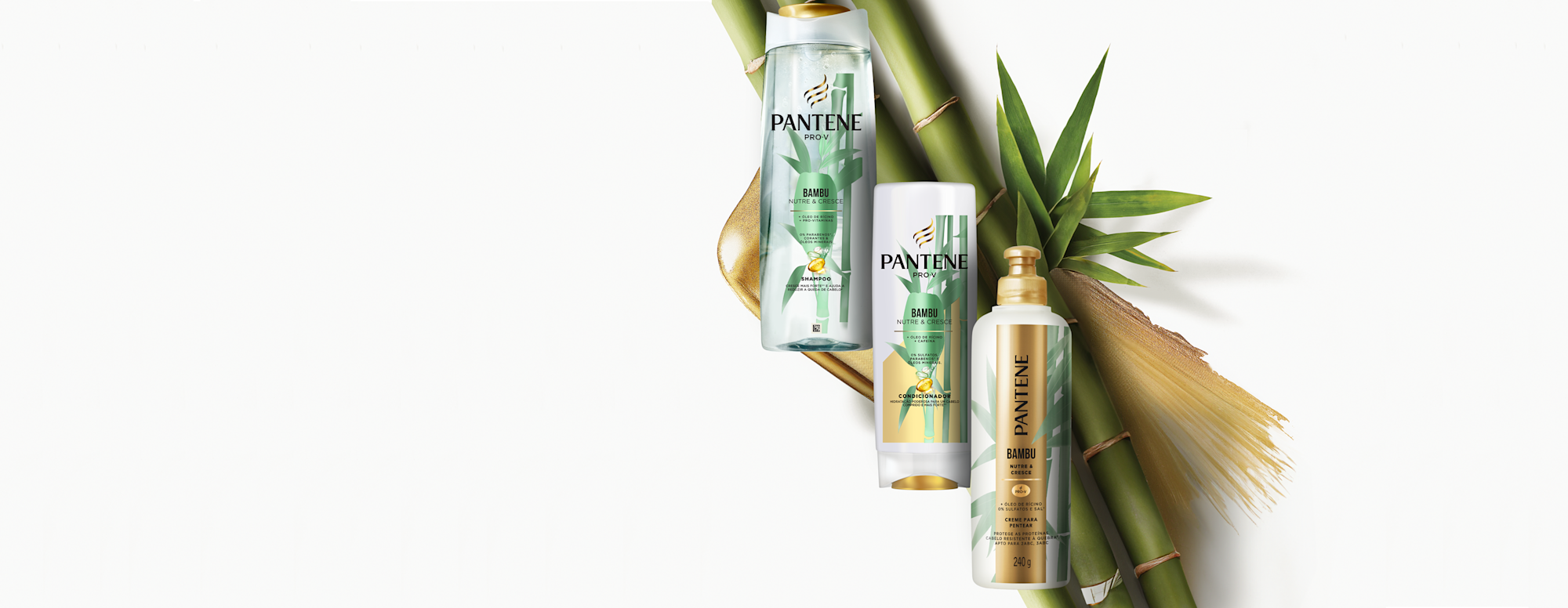 Coleção Bambu Nutre e cresce da Pantene para cabelos longos e mais fortes