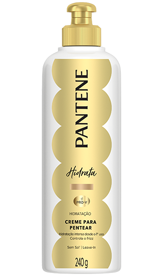 Creme para pentear Pantene hidratação capilar com controle anti-frizz