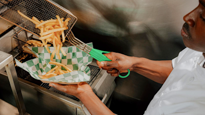 Fast food fry station