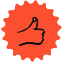 Thumbs up icon block