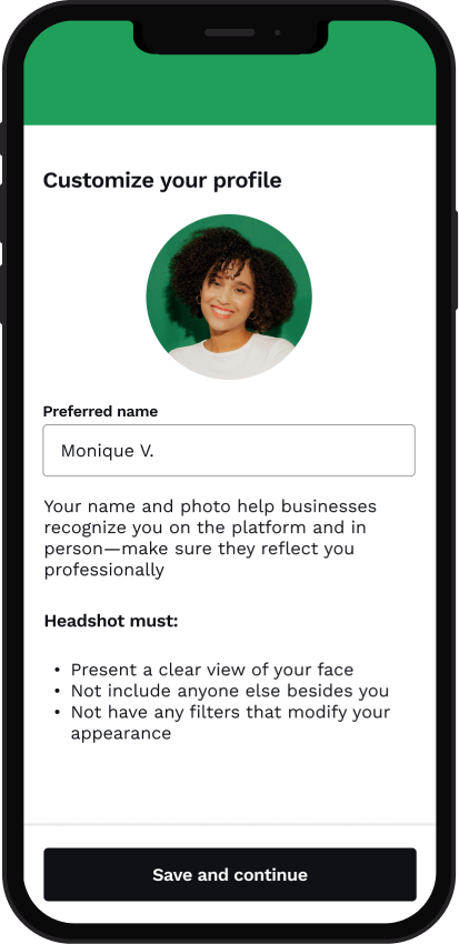 Step 1: Customize your Profile