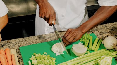 Chef in kitchen