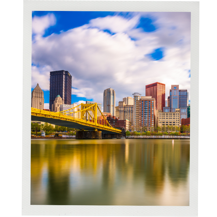 Pittsburgh, bridge and downtown