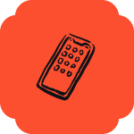Icon art work of a phone