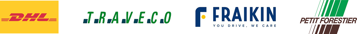 DHL, Traveco, Fraikin, Petit Forestier