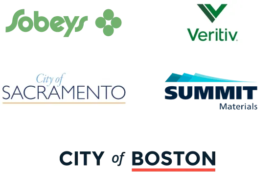 Sobeys, Veritiv, City of Sacramento, Summit Materials, City of Boston