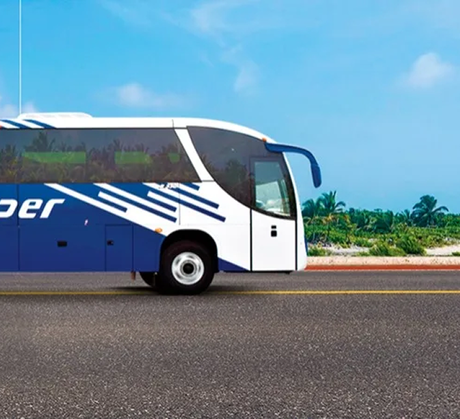 Bus de tropper en la via