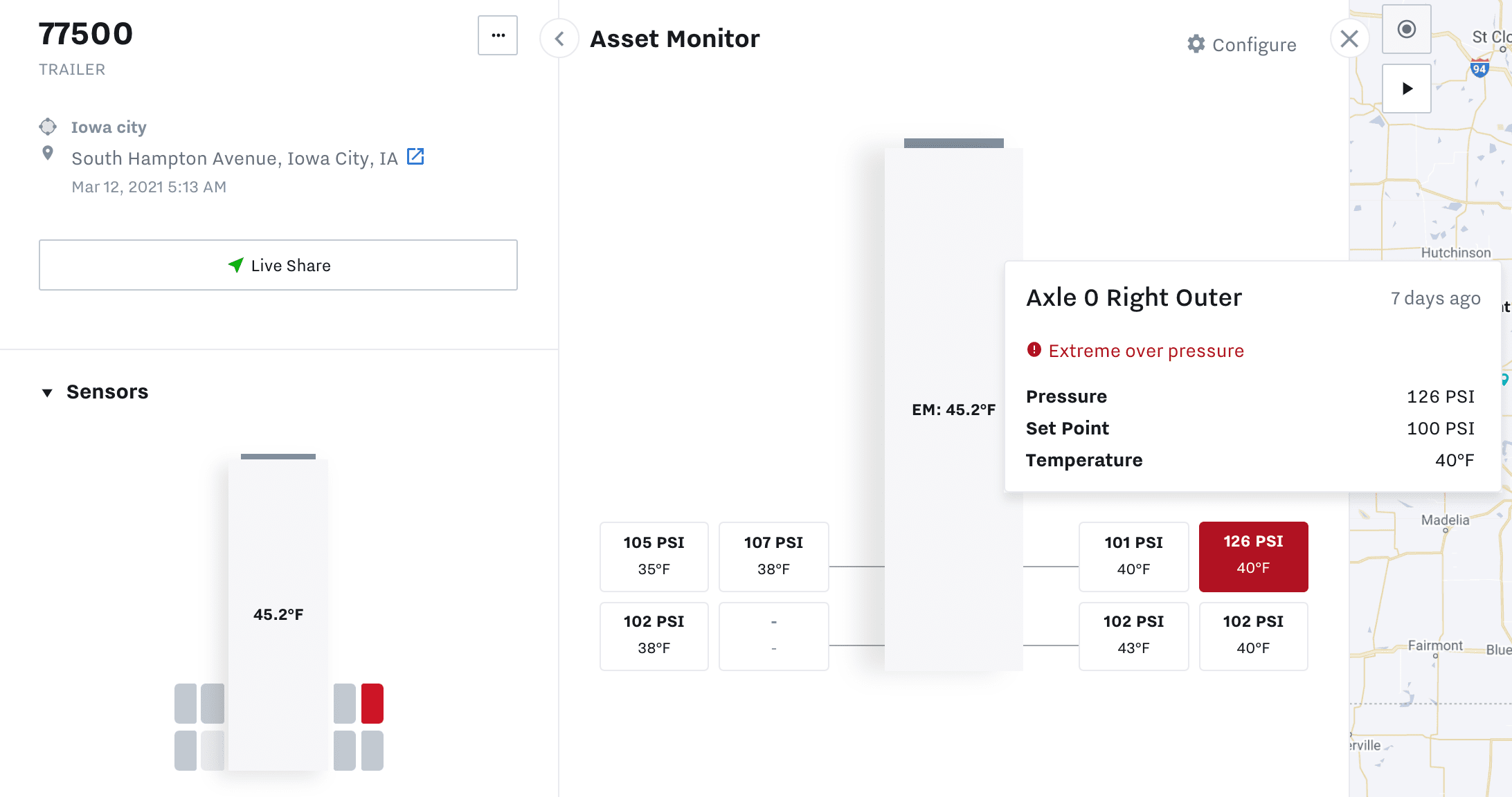Tire Condition Details Page