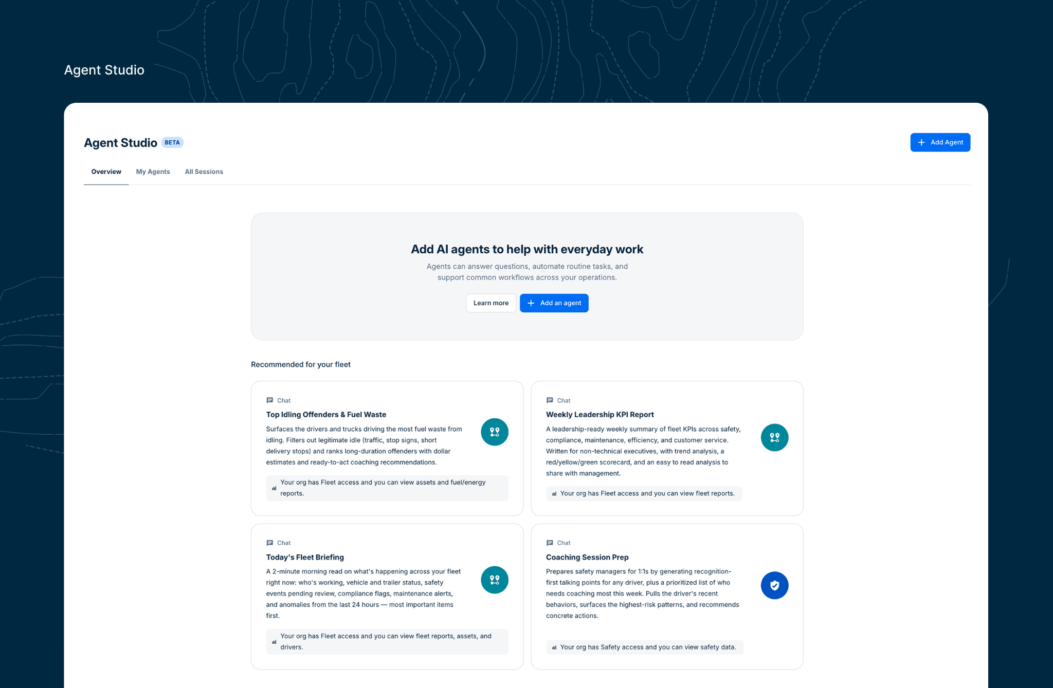 Agent studio