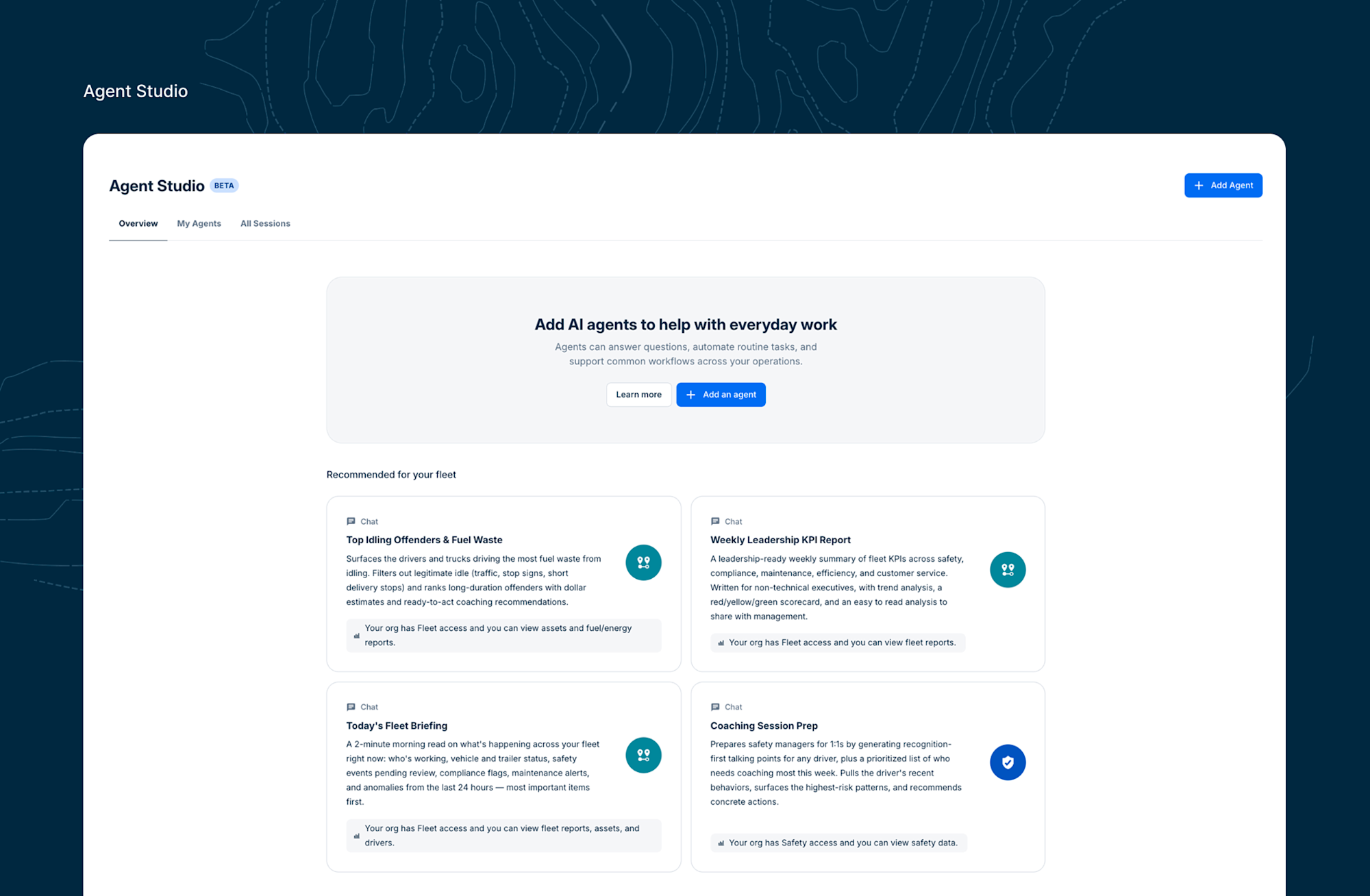 Agent studio