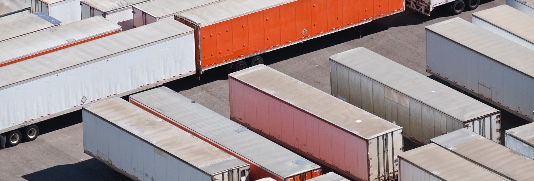 Trailers in a trailer yard