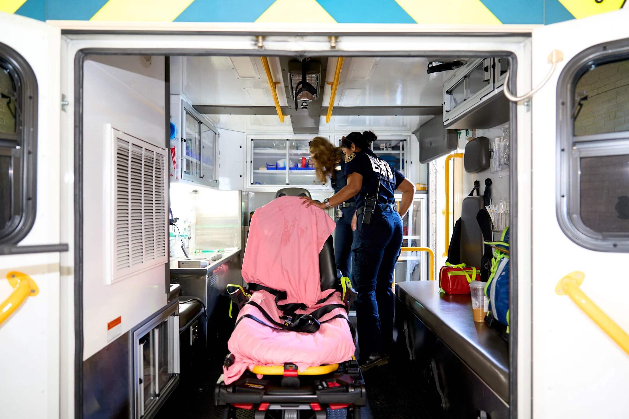 City of New Orleans ambulance and crew