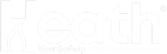 Heath logo white