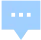 Light blue speech bubble or chat icon with three white dots representing a typing or loading indicator.