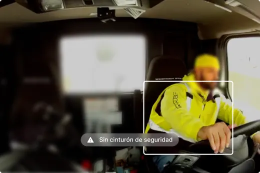 Imagen de no reconocimiento del cinturón de seguridad