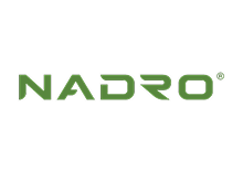 Logotipo de NADRO en color verde con símbolo de marca registrada