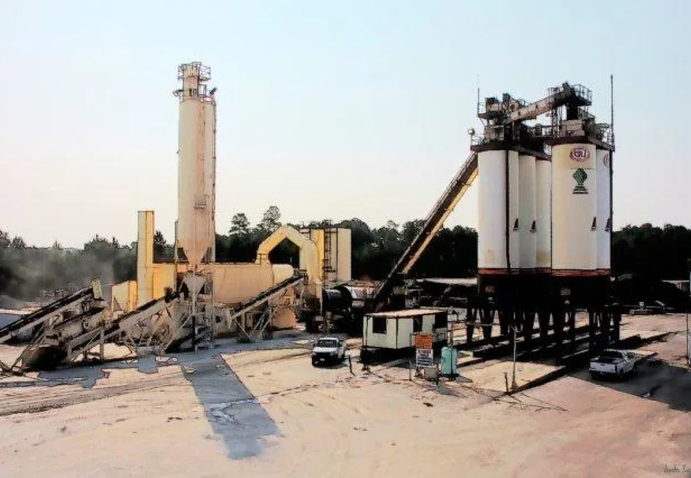 A concrete ready mix plant ready to be used to better city roads.