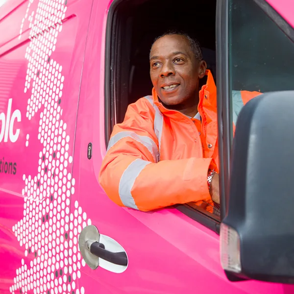 driver in a truck