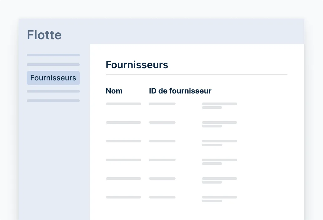 visuel des coûts des fournisseurs