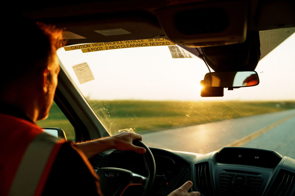 Samsara outdoor waterproof sensor on vehicle