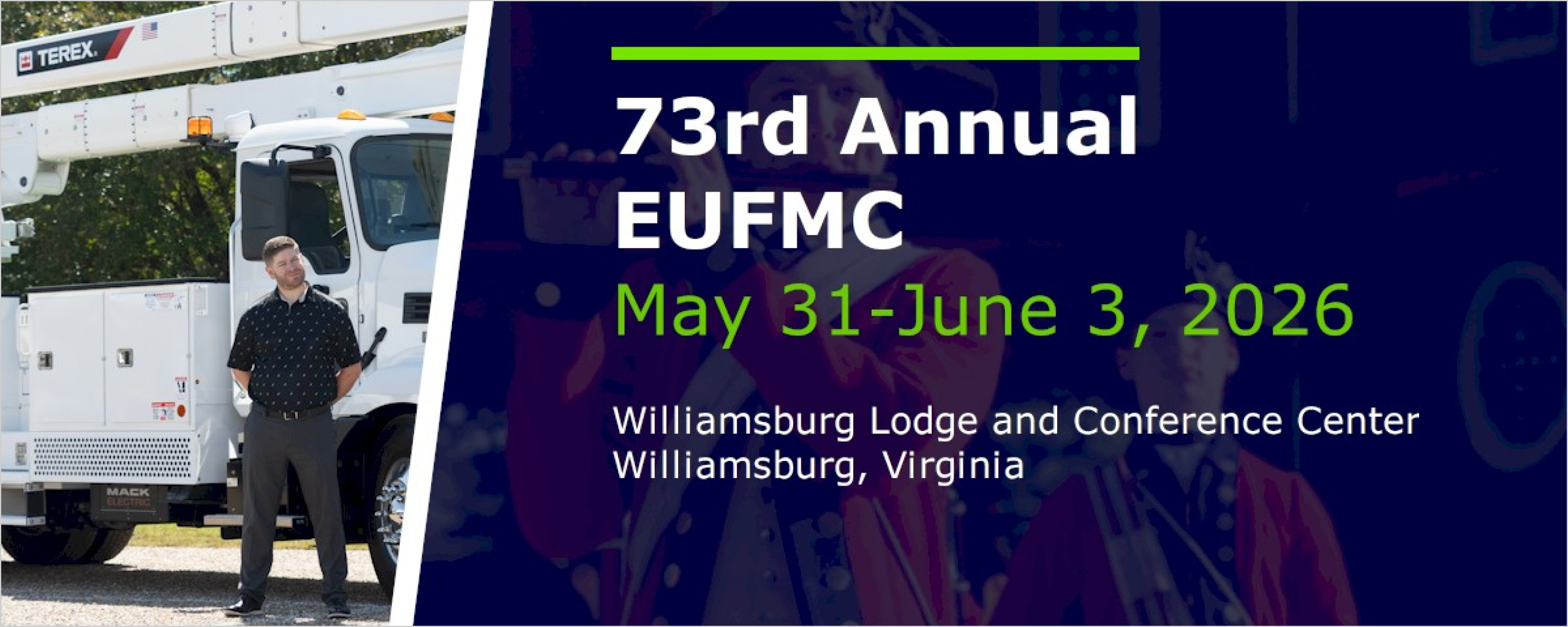  73rd Annual EUFMC event in Williamsburg, Virginia, May 31-June 3, 2026.