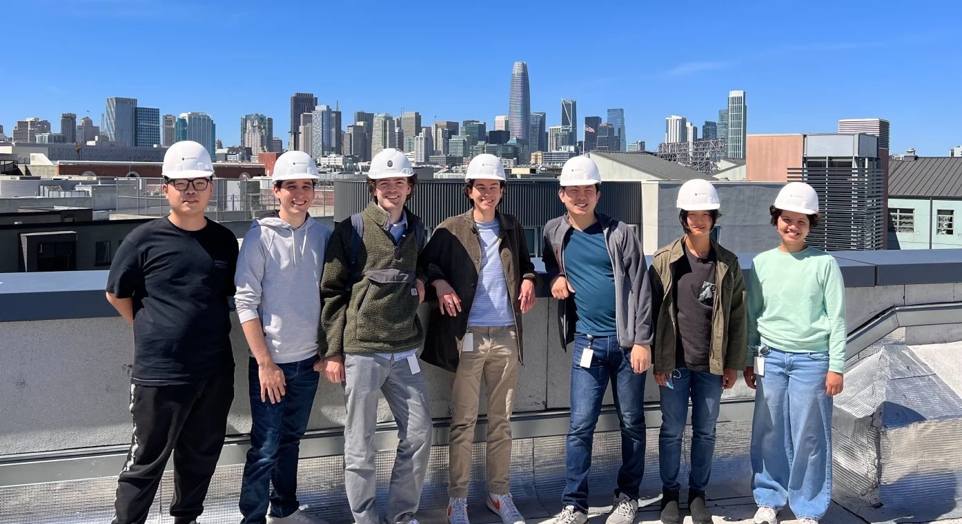 a group of interns posing at samsara's new headquarters