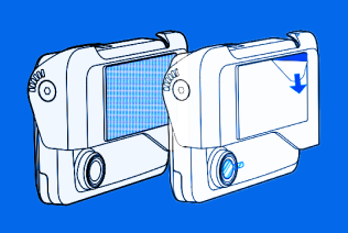 Drawing of Samsara front-facing AI dash cam and dual-facing AI dash cam