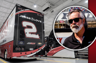 Jesse Love's Nascar trailer